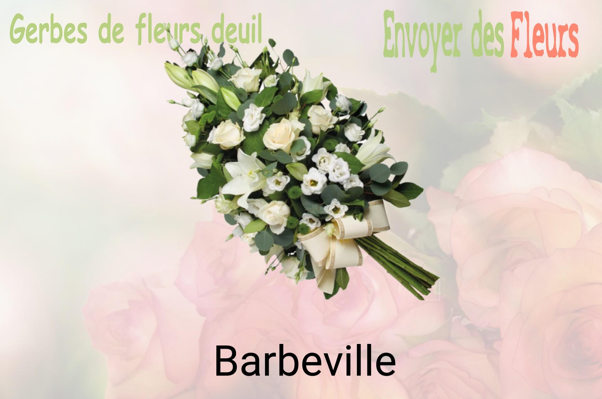 Gerbe de fleurs de deuil livrée à Barbeville